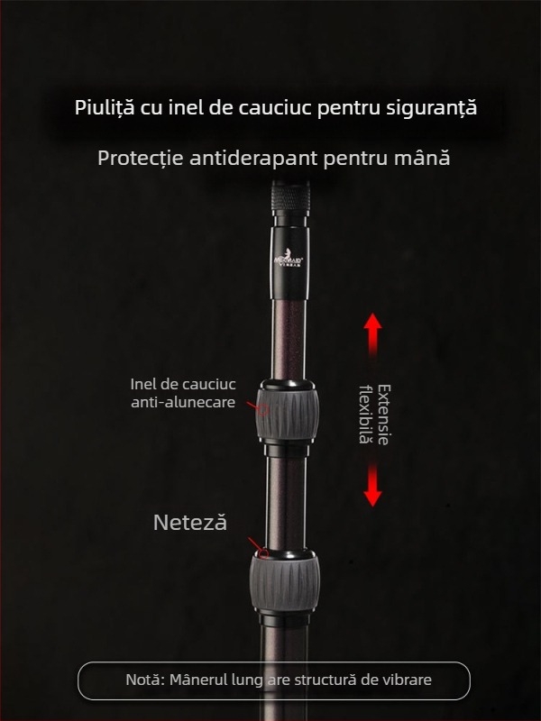 Mermaid undiță telescopică din carbon pentru plasă de pescuit