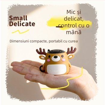 TK-21 Mini difuzor Bluetooth cu baterie încorporată, Bluetooth 5.2, Putere 3W, Spectru de frecvențe 30 Hz-15 kHz