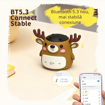 TK-21 Mini difuzor Bluetooth cu baterie încorporată, Bluetooth 5.2, Putere 3W, Spectru de frecvențe 30 Hz-15 kHz