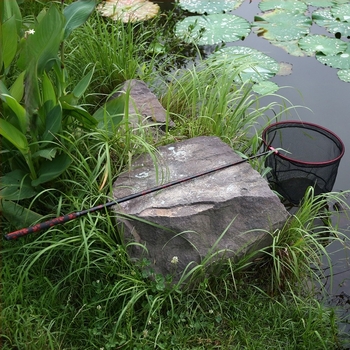 Tija telescopică din carbon pentru plasă de pescuit, portabilă, ultra-ușoară, 4 secțiuni, greutate 0,5 kg