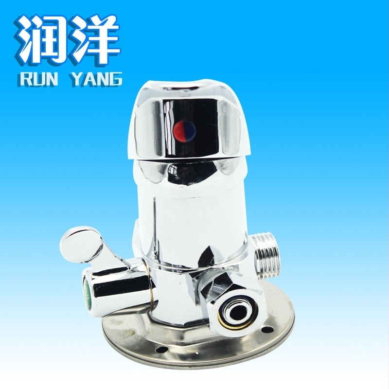 Valvă de amestec pentru apă caldă și rece pentru boiler solar, diametru 15 mm, presiune de lucru 6, apă caldă 85°C, apă rece 0°C, Runyang