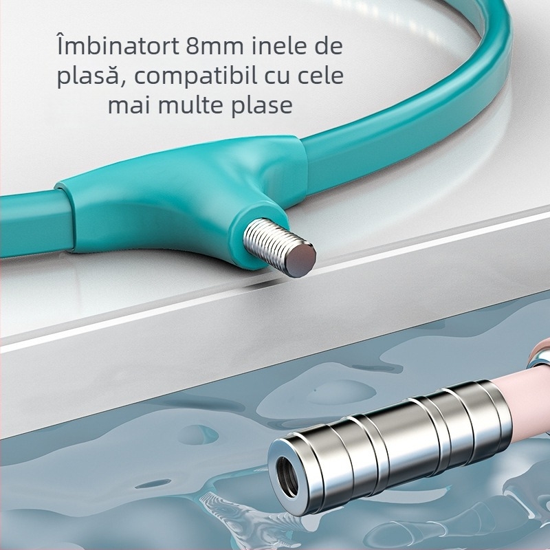 Capă de plasă pentru pescuit, cadru din aliaj de aluminiu, ultra-ușor, uscare rapidă, design anti-cârlig, plasă fină adâncită