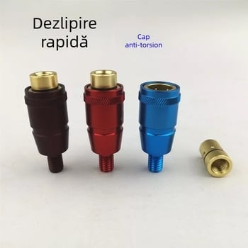 Conector pentru plasă de pescuit cu eliberare rapidă și cap anti-rotire, 8 mm, aliaj de aluminiu