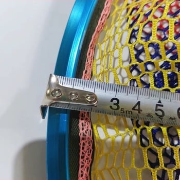 Capă de plasă din aliaj de aluminiu pentru pescuit în aer liber, cap de plasă pentru pești mari, plasă rotundă din silicon