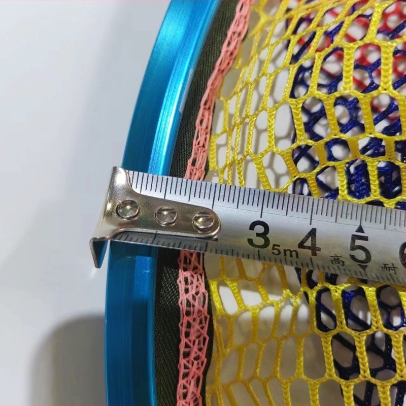 Capă de plasă din aliaj de aluminiu pentru pescuit în aer liber, cap de plasă pentru pești mari, plasă rotundă din silicon
