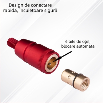 Cap de conversie rapidă pentru undițe, 8 mm, aliaj de aluminiu, anti-rotire, conector universal