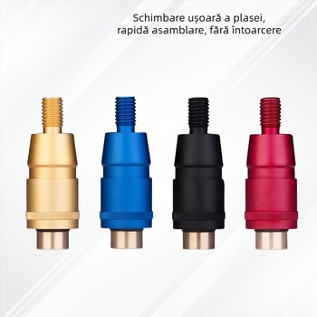 Cap de conversie rapidă pentru undițe, 8 mm, aliaj de aluminiu, anti-rotire, conector universal