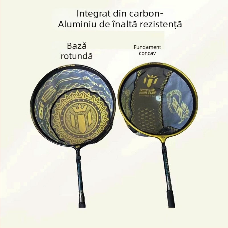 Cap de plasă pentru pescuit – plasă din aliaj carbon-aluminiu, încărcare 15 kg, adâncime 25 cm