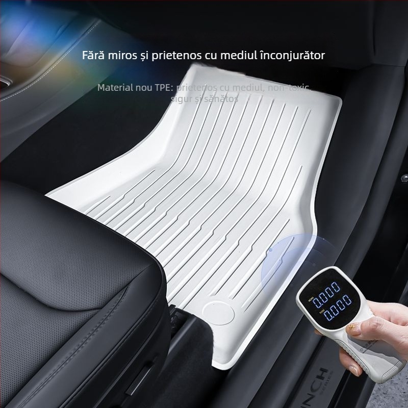 Covorașe de podea pentru Tesla Model 3 și Model Y cu acoperire completă, material TPES, fără logo
