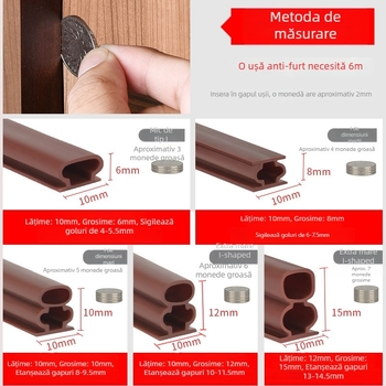 Bandă de etanșare a rosturilor ușii - Owen brand, autoadezivă, rezistentă la temperaturi înalte, uzură și coroziune