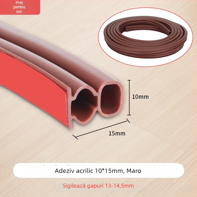 Bandă de etanșare a rosturilor ușii - Owen brand, autoadezivă, rezistentă la temperaturi înalte, uzură și coroziune