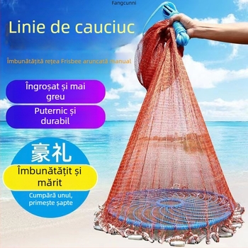 Plasă de pescuit în stil frisbee, pentru aruncare manuală cu eliberare automată — Origine Noua Zeelandă, Brand Altul, Material: vezi detalii