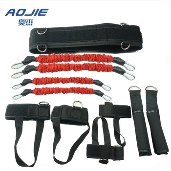 Sfoară de antrenament pentru box – tip de agățare, piele naturală, 850 g, antrenament pentru picioare