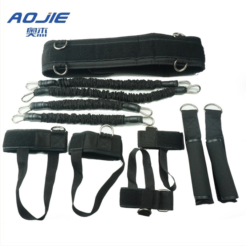 Sfoară de antrenament pentru box – tip de agățare, piele naturală, 850 g, antrenament pentru picioare