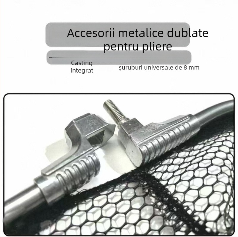 Plasă de pescuit pliabilă pentru pești mari; plasă din nailon cu acoperire de adeziv; sarcină de încărcare 100