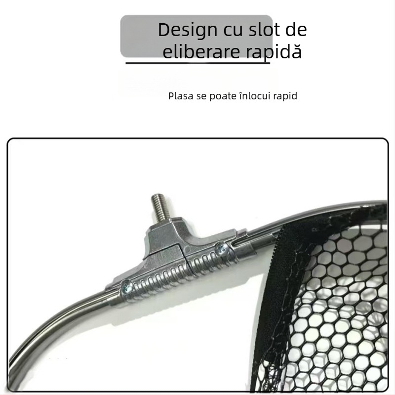 Plasă de pescuit pliabilă pentru pești mari; plasă din nailon cu acoperire de adeziv; sarcină de încărcare 100