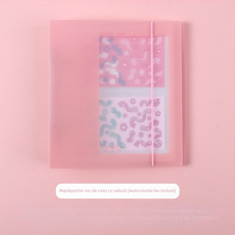 Album interfolii pentru fotografii și cărți poștale, copertă PP, 40 de pagini, legare alt tip, posibilitate de imprimare a logo-ului