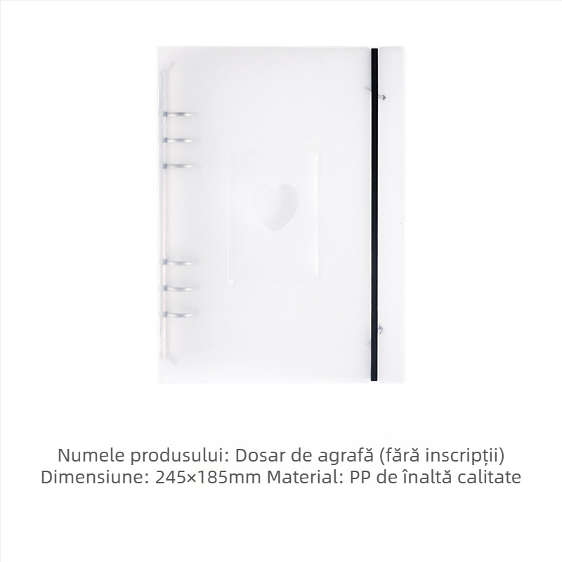 Album interfolii pentru fotografii și cărți poștale, copertă PP, 40 de pagini, legare alt tip, posibilitate de imprimare a logo-ului