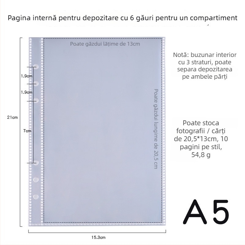 Album interfolii pentru fotografii și cărți poștale, copertă PP, 40 de pagini, legare alt tip, posibilitate de imprimare a logo-ului
