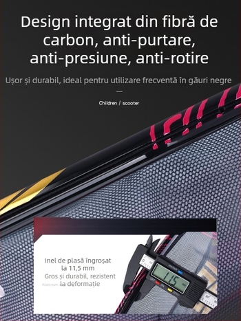Capă de plasă cu inel unic pentru pescuit, design anti-snag, plasă din poliester (încărcare 25 kg, adâncime 25)