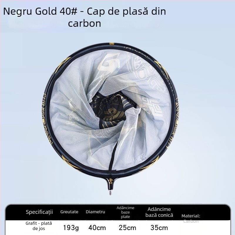 Capă de plasă cu inel unic pentru pescuit, design anti-snag, plasă din poliester (încărcare 25 kg, adâncime 25)