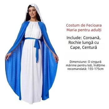 Costum de păstor unisex cu robă pentru mascați – Poliester, conținut principal 70-80%, pentru scenă, primăvara 2023