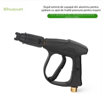 Cap de pistol pentru spălat mașini cu presiune înaltă, tip 380/58, mâner din plastic, greutate 250 g