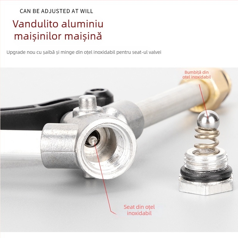 Cap de pistol pentru spălat mașini cu presiune înaltă, tip 380/58, mâner din plastic, greutate 250 g