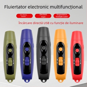  Fluier electronic cu încărcare USB și lumină, sunet puternic pentru dresajul animalelor de companie, ABS corp