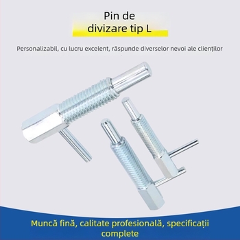 Pin de indexare cu buton în formă de L, standard LBLT/LBLTS, suprafață șlefuită, Precision aiming