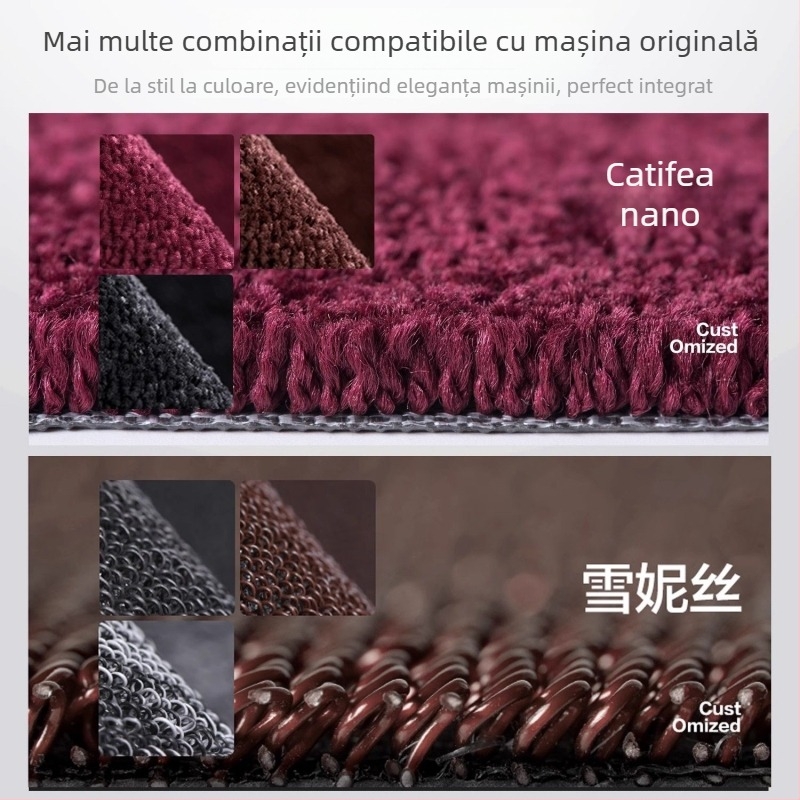 Set covorașe podea Passat 2025 cu praguri, pentru configurație cu cinci locuri, imprimare logo, cod produs 6823H886815Z14