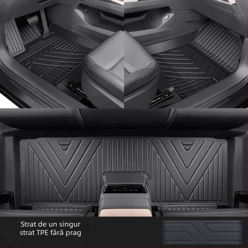 Set covorașe podea Passat 2025 cu praguri, pentru configurație cu cinci locuri, imprimare logo, cod produs 6823H886815Z14