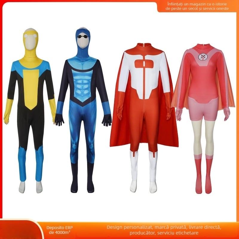 Costum Cosplay Bodysuit pentru jocuri și anime – Unisex, poliester, ținută de scenă, Falai Animation