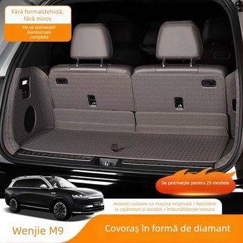 Covoraș din piele pentru portbagaj Wenjie M9, cu acoperire completă