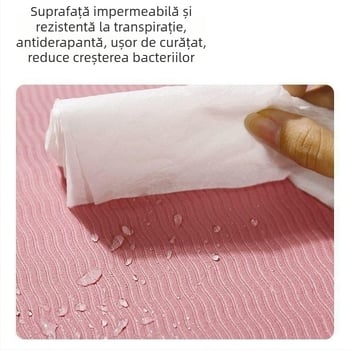 Covoraș de sărit fără sfoară cu numărător, TPE, antiderapant, amortizare pentru interior, fitness pentru arderea grăsimilor