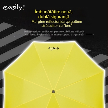 Umbrelă pentru copii cu mâner lung și design de desene animate, 8 arce, țesătură poliester 210T, tijă din oțel cu mâner din plastic