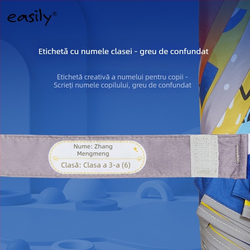 Umbrelă pentru copii cu mâner lung și design de desene animate, 8 arce, țesătură poliester 210T, tijă din oțel cu mâner din plastic