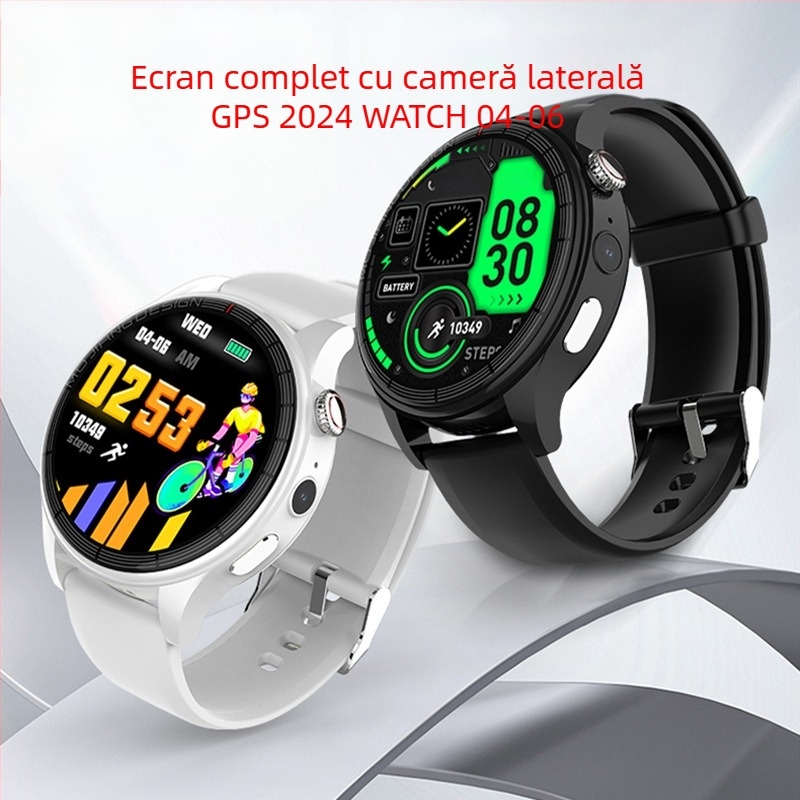 Tsinghua Tongfang S333 Ceas inteligent cu card pentru elevi, telefon, display AMOLED rotund, slot pentru card, Android compatibil, baterie 7–14 zile, rezistent la apă