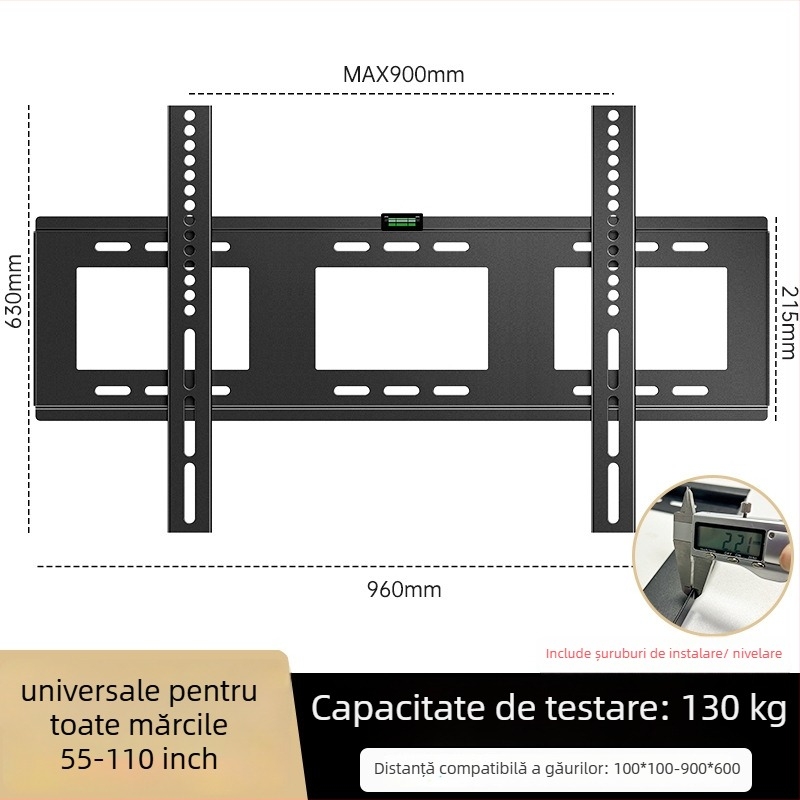 Suport universal pentru TV montat pe perete, suport simplu de perete, material: Altul