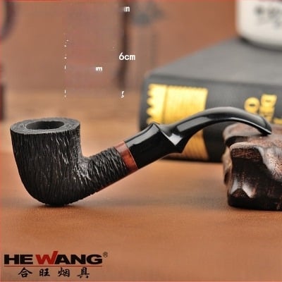 Pipă Heather, lucrată manual, reutilizabilă, filtr 9mm, imprimare logo disponibilă