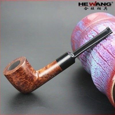 Pipă Heather, lucrată manual, reutilizabilă, filtr 9mm, imprimare logo disponibilă