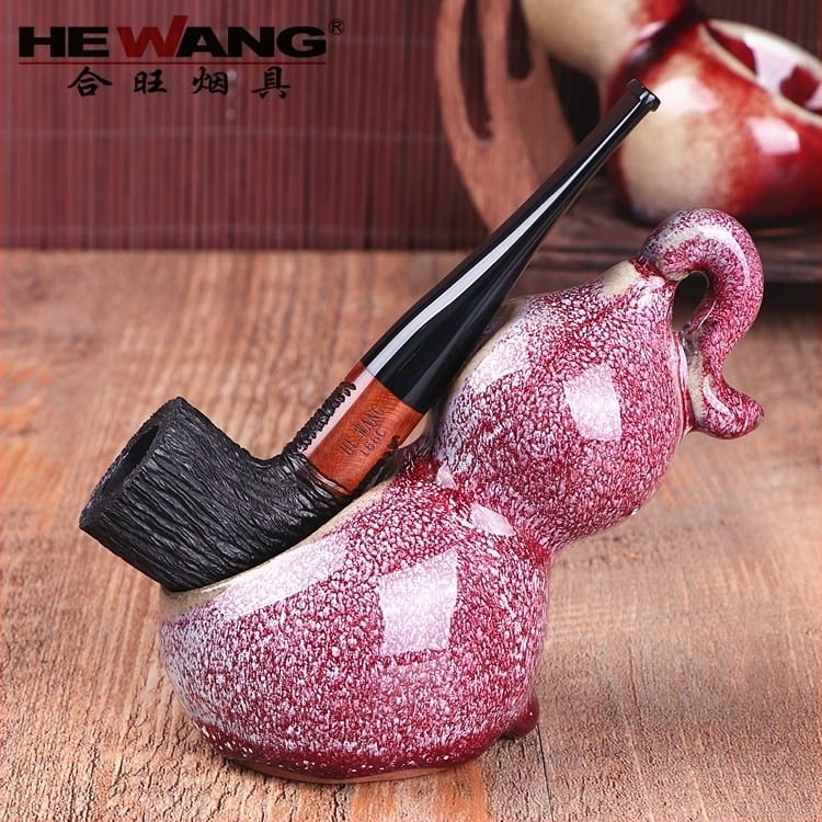 Pipă Heather, lucrată manual, reutilizabilă, filtr 9mm, imprimare logo disponibilă