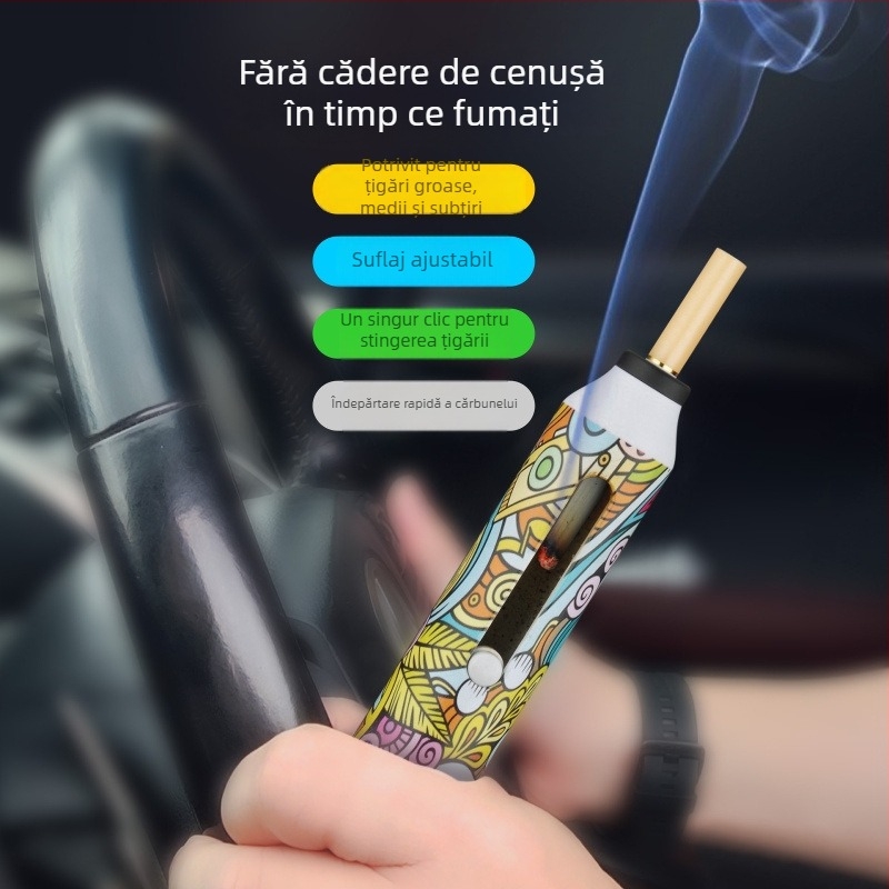 Fogson GL621 Suport portabil pentru țigări și scrumieră, plastic, reutilizabil, origine Wenzhou