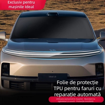 Ideal L8/L9/One/L7 Film pentru faruri, Film pentru coloana centrală a ferestrei, Film protector pentru faruri din față, Film pentru coloana B, Film transparent de lumină