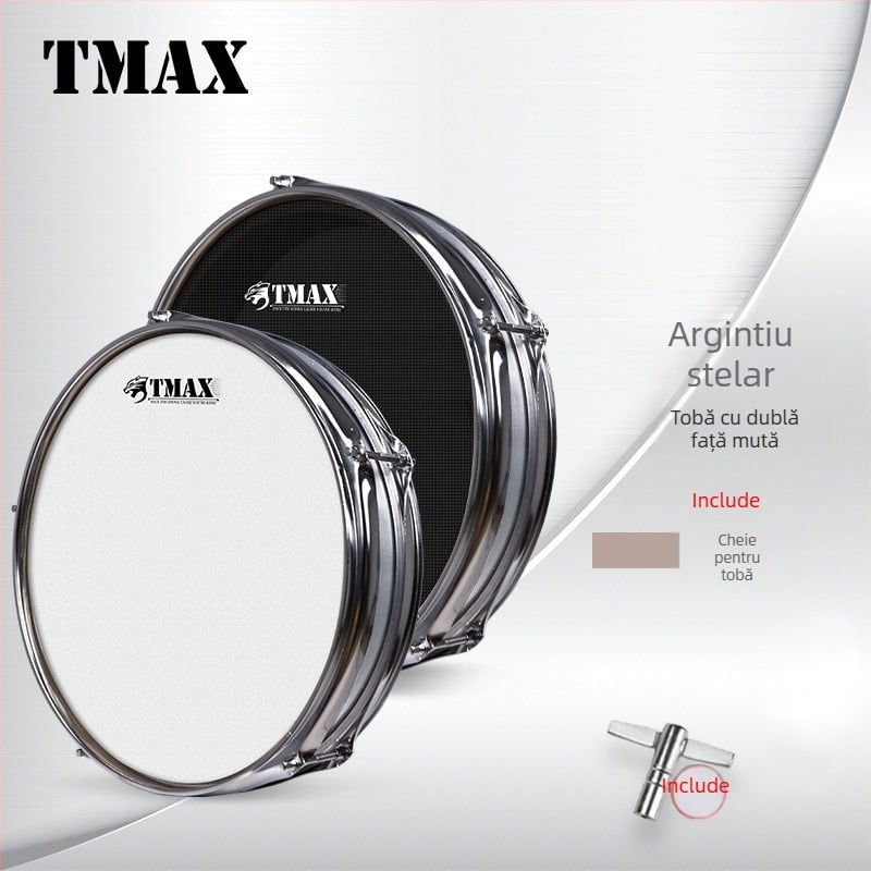 TMAX Pad de tobă pentru practică, Model 1, Ambalaj din carton, Pentru instrumente muzicale