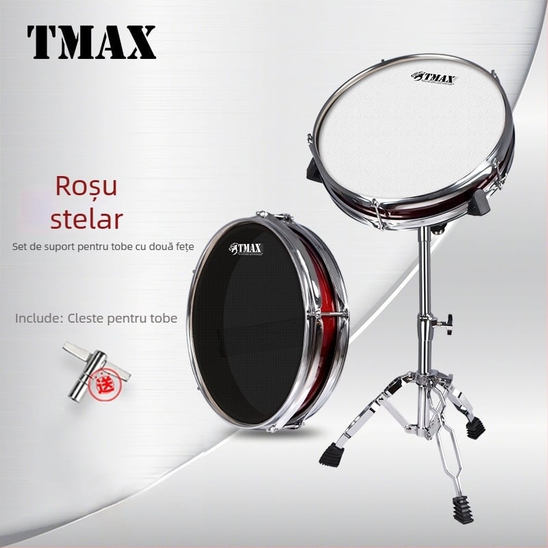 TMAX Pad de tobă pentru practică, Model 1, Ambalaj din carton, Pentru instrumente muzicale