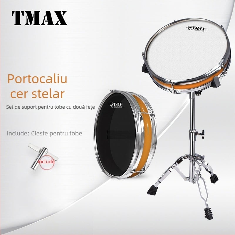 TMAX Pad de tobă pentru practică, Model 1, Ambalaj din carton, Pentru instrumente muzicale