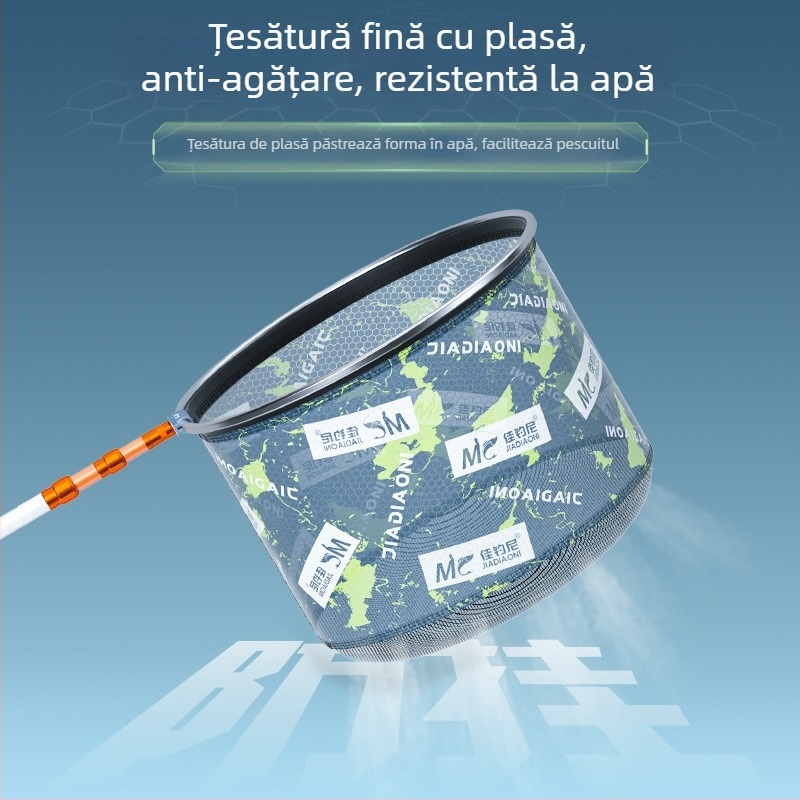 Cap de plasă pentru pescuit la caras – anti-agenare la cârlig, set complet cu protecție pentru pește, plasă din plasă, adâncime 30