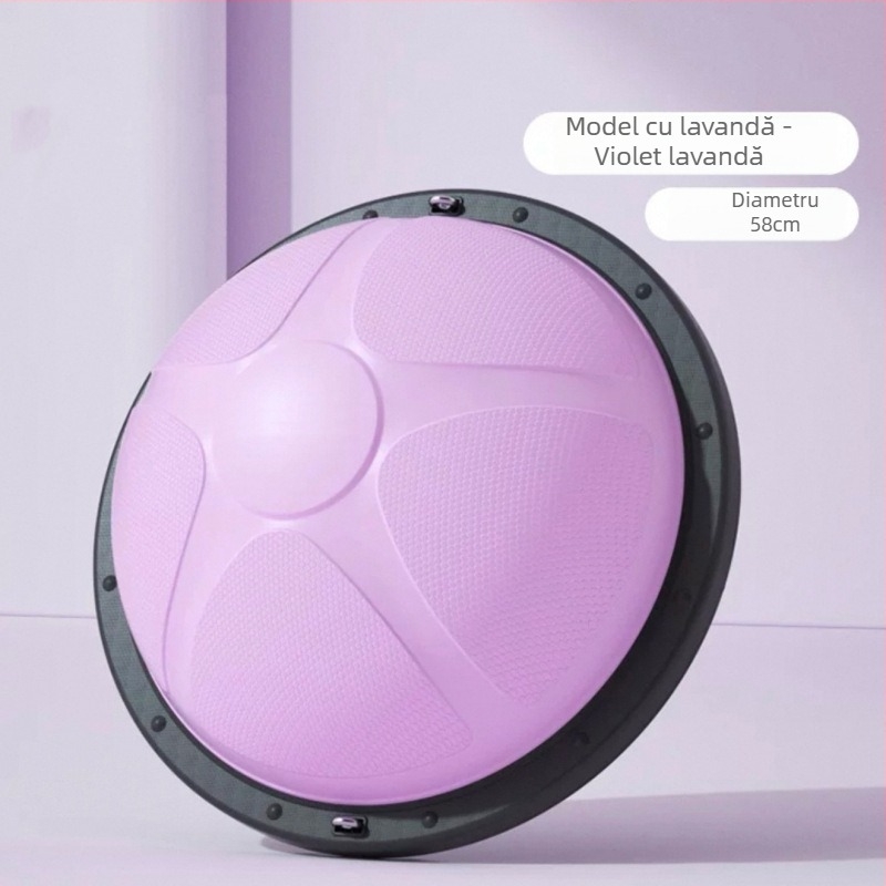 Mingă de yoga cu echilibru pentru picior, semiovală, din silicon, rezistentă la explozie, design îngroșat, 5 kg