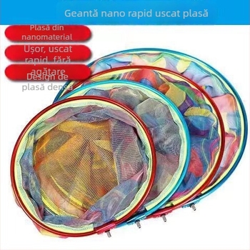 Cap de plasă circular pentru pescuit, din aliaj de aluminiu, plasă cu uscare rapidă, design nepliabil, încărcare 5–15 kg